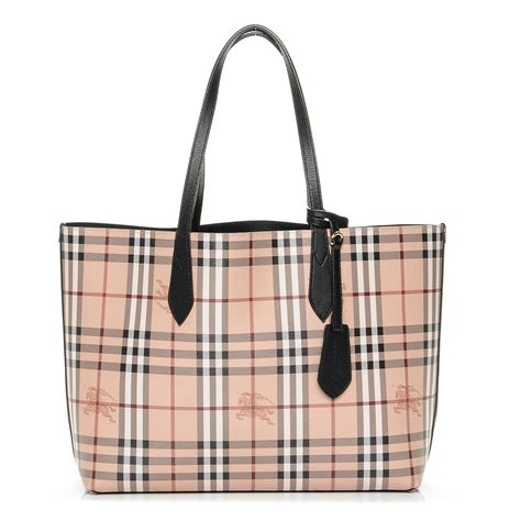 reversible burberry tote|burberry medium canvas check tote.